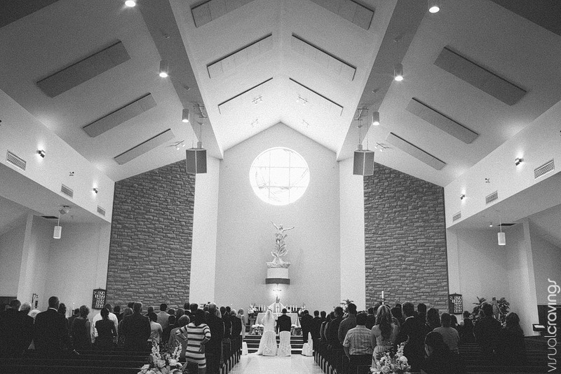 St. Leo the Great Roman Catholic Church Brooklin wedding photography