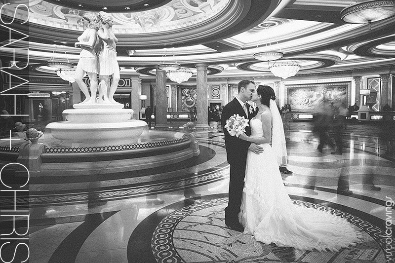 Las Vegas destination wedding photography Caesars Palace